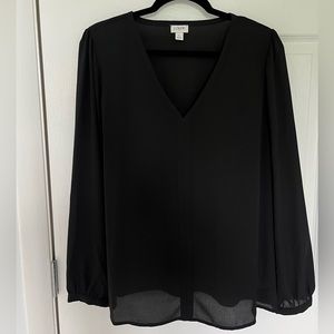 NWOT large Jcrew black blouse